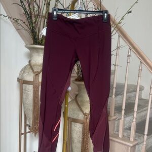 lululemon athletica Burgundy Leggings